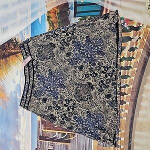 Ann Taylor Lined Silk Floral Skirt 10P New